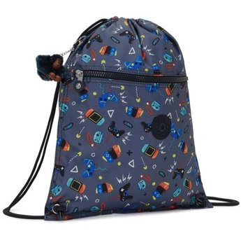 Kipling Supertaboo Büzgülü Yüzücü Gri Gamıng Grey Kadın Sırt Çantası