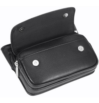 Generic Akademik Tarz Ht89566 Eğik Satchel Siyah Erkek Sırt Çantası