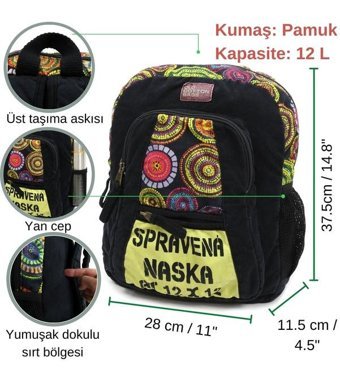 Oldcottoncargo Old Cotton Cargo Elton 13'' İnç Sırt Siyah Kadın Sırt Çantası