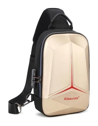 Eternal Luck Usb Hırzlığa Karşı Crossbody Altın Erkek Sırt Çantası