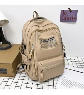 Tcherchi Lu30929 Moda Kanvas Haki Erkek Sırt Çantası
