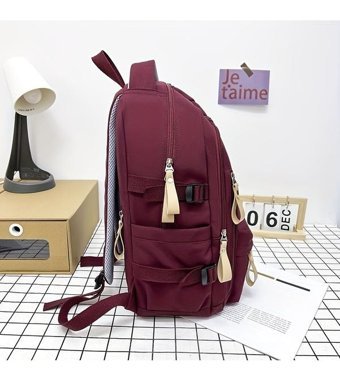 Tcherchi Lu30929 Moda Kanvas Haki Erkek Sırt Çantası
