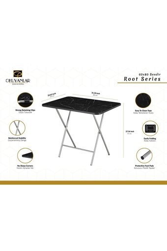 Okuyanlar Katlanabilir Dikdörtgen Suntalam 60x80 cm Kahverengi Kamp Masası