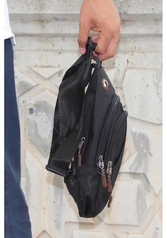 Bluefeet Svt Sv14 Su Geçirmez Kanvas Body Bag Siyah Erkek Sırt Çantası