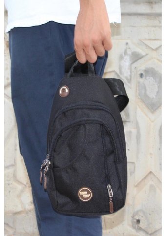 Bluefeet Svt Sv14 Su Geçirmez Kanvas Body Bag Siyah Erkek Sırt Çantası