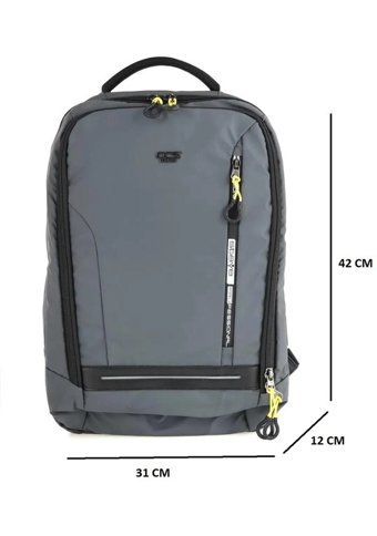 Ççs Gri Elatae Lüks Kumaş Laptop 51421 Erkek Sırt Çantası