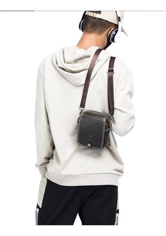 Bull Captan Günlük Crossbody Erkek Sırt Çantası Koyu Kahverengi
