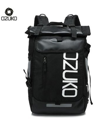 Ozuko Business Casual Oxford Kumaş Siyah Erkek Sırt Çantası