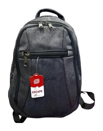 Escape 307 Uni Kanvas Kumaş Laptop Bölmeli Antrasit Erkek Sırt Çantası