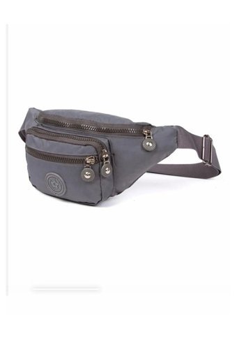 Newish Polo Krınkıl Su Geçirmez Kumaş Bel Gri Kadın Sırt Çantası