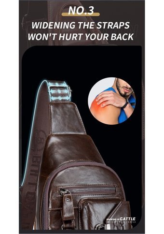 Bull Captan Retro Günlük Crossbody Kahverengi Erkek Sırt Çantası - Sarı