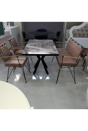 Altan Home Dikdörtgen Suntalam 70x120 cm Siyah Kamp Masası