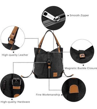 Eastpak Lebıhmurah Wbp1425 Kızlar Tuval Çok Fonksiyonlu Moda Kadın Sırt Çantası