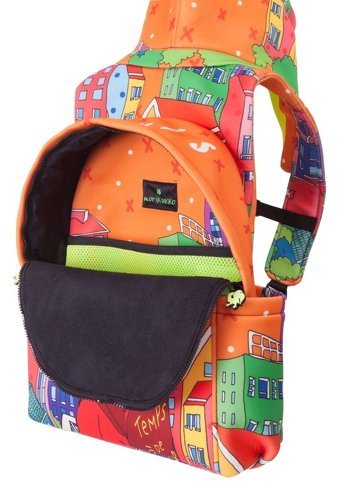 Kipling Morikukko Parıs Desenli Çok Renkli Kadın Sırt Çantası