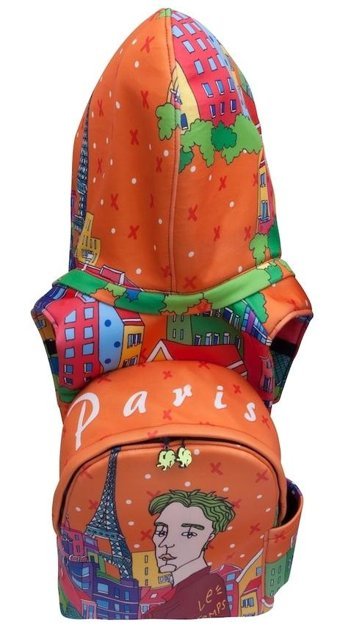 Kipling Morikukko Parıs Desenli Çok Renkli Kadın Sırt Çantası