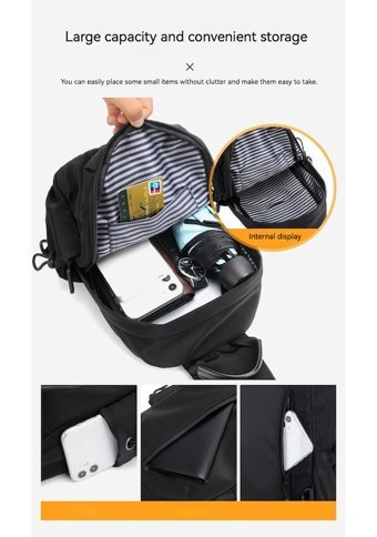 Wyanet Hespero Çok Fonksiyonlu Gündelik Crossbody Mavi Erkek Sırt Çantası