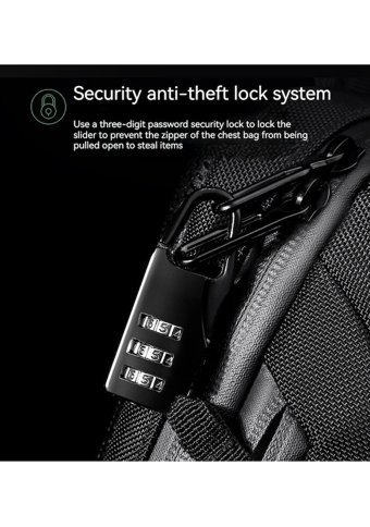 Ozuko Spor Su Geçirmez Crossbody Kamuflaj Erkek Haki Sırt Çantası