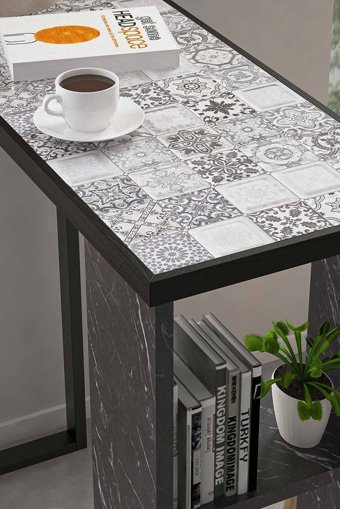 Bluecape Dikdörtgen Ahşap 32x92 cm Gri Kamp Mutfak Adası