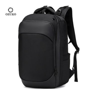Ozuko 9640 Hafif Su Geçirmez Siyah Erkek Sırt Çantası