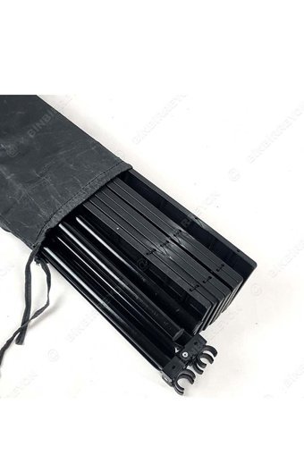 Binbirreyon Katlanabilir Kare Plastik 70x70 cm Siyah Kamp Masası