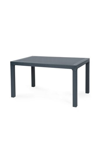 4A Groups Dikdörtgen Rattan 80x140 cm Beyaz Kamp Masası