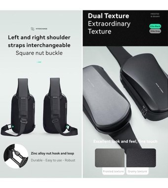 Mark Ryden Mr3998 Usb Şarj Portlu Hardshell Siyah Erkek Sırt Çantası