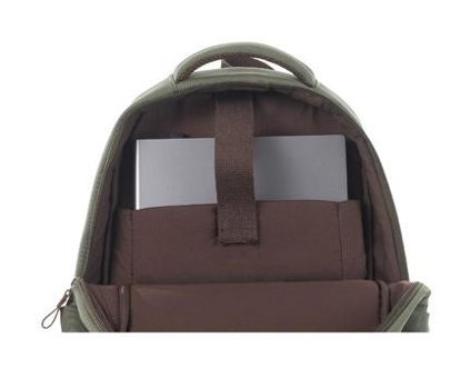 Paqpa Qp Madre Gabardin Kumaş Laptop Bölmeli Haki Erkek Sırt Çantası