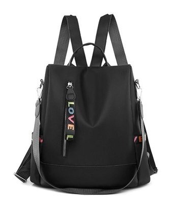 Worryfreeshopping Oxford Kumaş Bag5883 Siyah Kadın Sırt Çantası