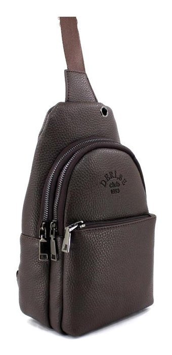 Derise Club 1993 Kahverengi Çok Bölmeli Bodybag Erkek Sırt Çantası