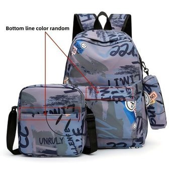 Tcherchi Br28355 Üç Parçalı Set Kırmızı Erkek Sırt Çantası
