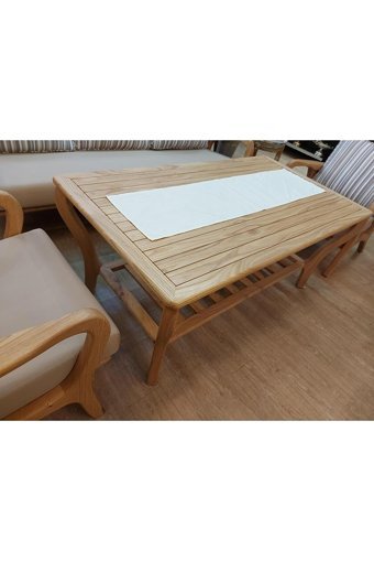 Biev Dikdörtgen Ahşap 70x140 cm Kahverengi Kamp Masası