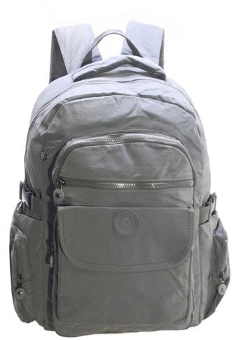 Baginn Klinkır Çok Cepli Hafif Kumaş Spor 001 Gri Kadın Sırt Çantası