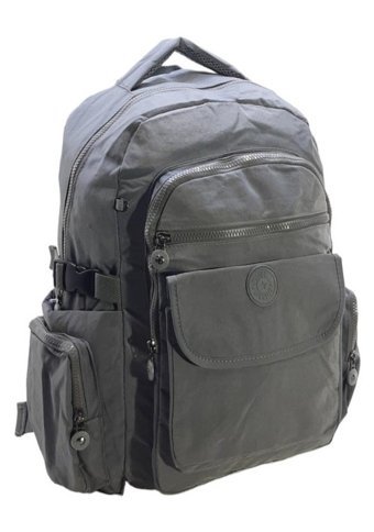 Baginn Klinkır Çok Cepli Hafif Kumaş Spor 001 Gri Kadın Sırt Çantası