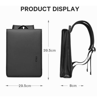 Sones Bange Bg7252 Kare Su Geçirmez Laptop Gri Erkek Sırt Çantası