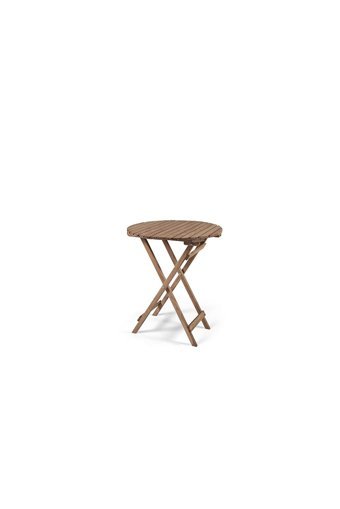 Barışahşap Katlanabilir Yuvarlak Ahşap 60 cm Kahverengi Kamp Masası