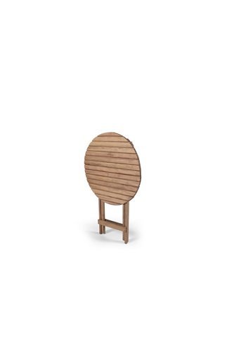 Barışahşap Katlanabilir Yuvarlak Ahşap 60 cm Kahverengi Kamp Masası