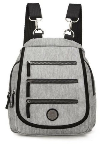 Smart Bags Kırçıllı Gri Siyah Smb1169 Gri Siyah Kadın Sırt Çantası