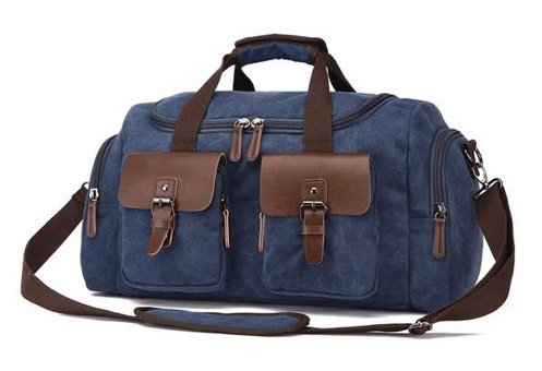 Zuolunduo Kanvas Crossbody Koyu Mavi Erkek Sırt Çantası