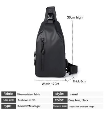 Wyanet Hespero Modaya Uygun Crossbody Mavi Erkek Sırt Çantası