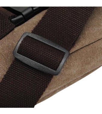 Generic Çok Fonksiyonlu Kanvas B Crossbody Siyah Erkek Sırt Çantası