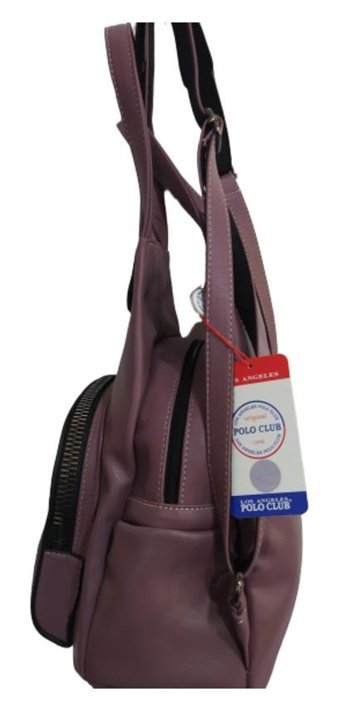 Bengi Ticaret Polo Club Losangales 4568 Mürdüm Kadın Sırt Çantası
