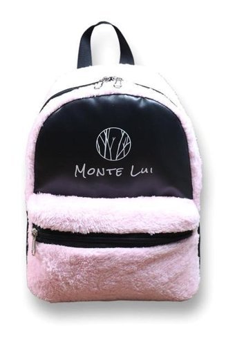 Generic Monte Lui Mnt3637 Peluş Pembe Kadın Sırt Çantası