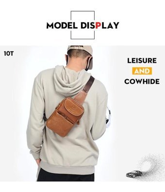 Bull Captan Moda Mini Crossbody Kahverengi Erkek Sırt Çantası - Sarı