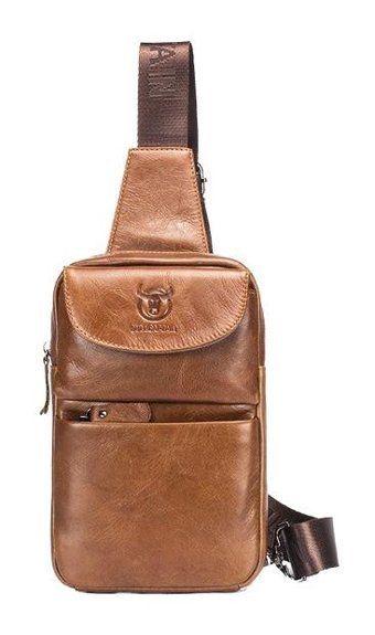 Bull Captan Moda Mini Crossbody Kahverengi Erkek Sırt Çantası - Sarı