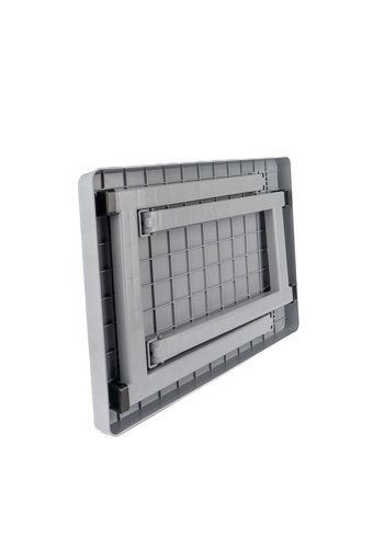 Rembox Katlanabilir Dikdörtgen Plasik 40x50 cm Gri Kamp Sehpası