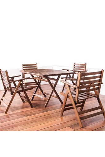 Bahçeme Katlanabilir Dikdörtgen Ahşap 60x100 cm Kahverengi Kamp Masası