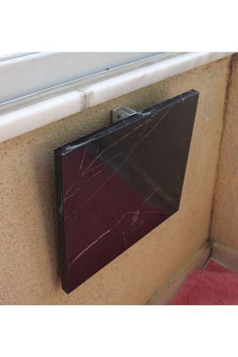 Croise Katlanabilir Dikdörtgen Suntalam 32x35 cm Siyah Kamp Sehpası