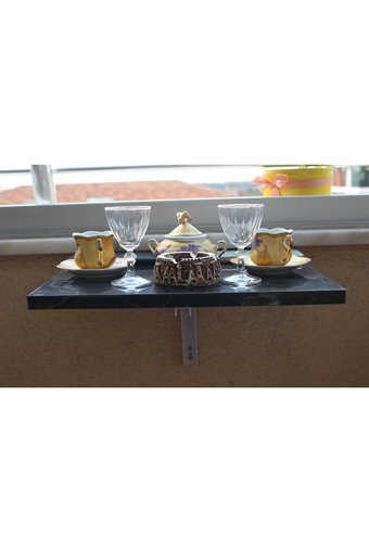 Croise Katlanabilir Dikdörtgen Suntalam 32x35 cm Siyah Kamp Sehpası