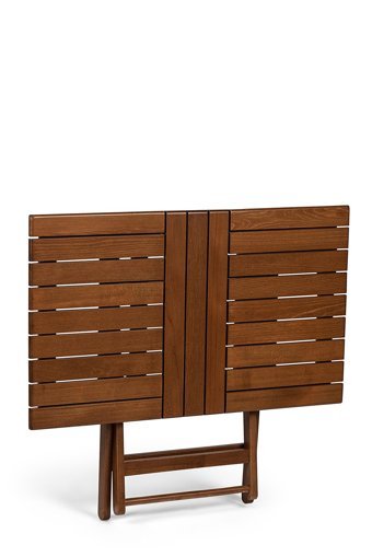Kalebahcemobilya Katlanabilir Dikdörtgen Ahşap 60x100 cm Kahverengi Kamp Masası