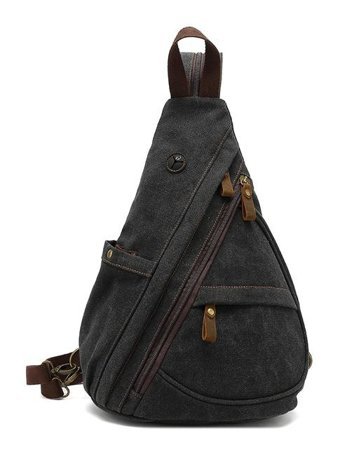 Augur 6002 Moda Günlük Çapraz Siyah Erkek Sırt Çantası